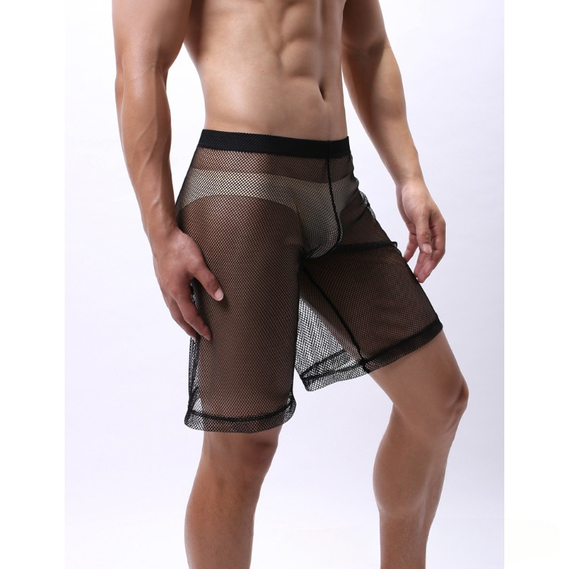 Pouch Boxer Pouch - 남성용 저층 메쉬 에로 속옷 통기성