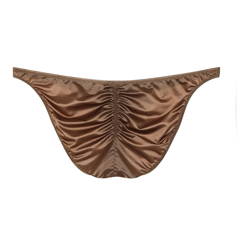 섹시한 남성용 팬티, 광택 있는 새틴 소재, 로우라이즈 - Pouch Boxer Pouch 리뷰 및 가격
