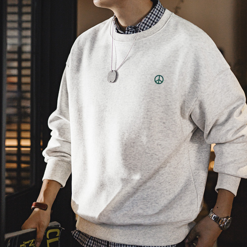 Maden 남성용 캐주얼 라운드넥 후디, 기본 루즈핏  - Undershirt Crew Neck 리뷰 및 가격